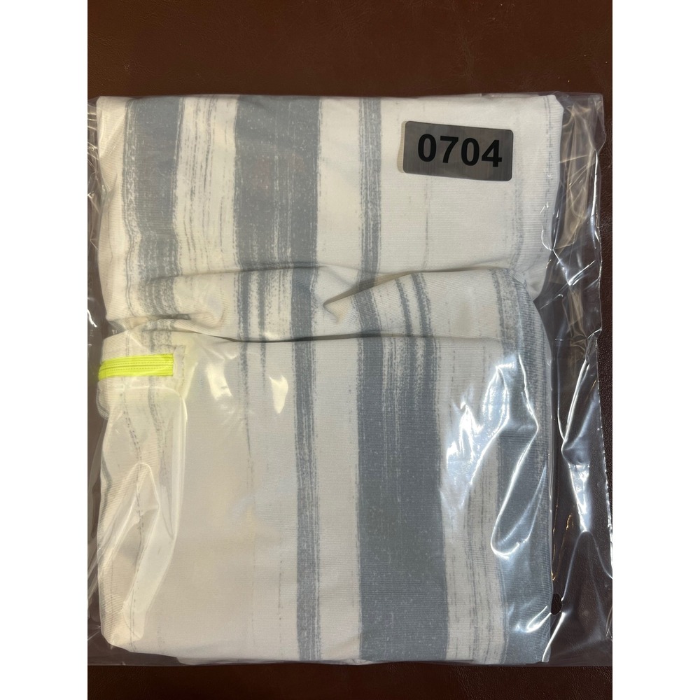 Nike Golf Tour Performance Womens M White Grey Neon Striped Dri-FIT Quarter Zip - Picture 10 of 10
